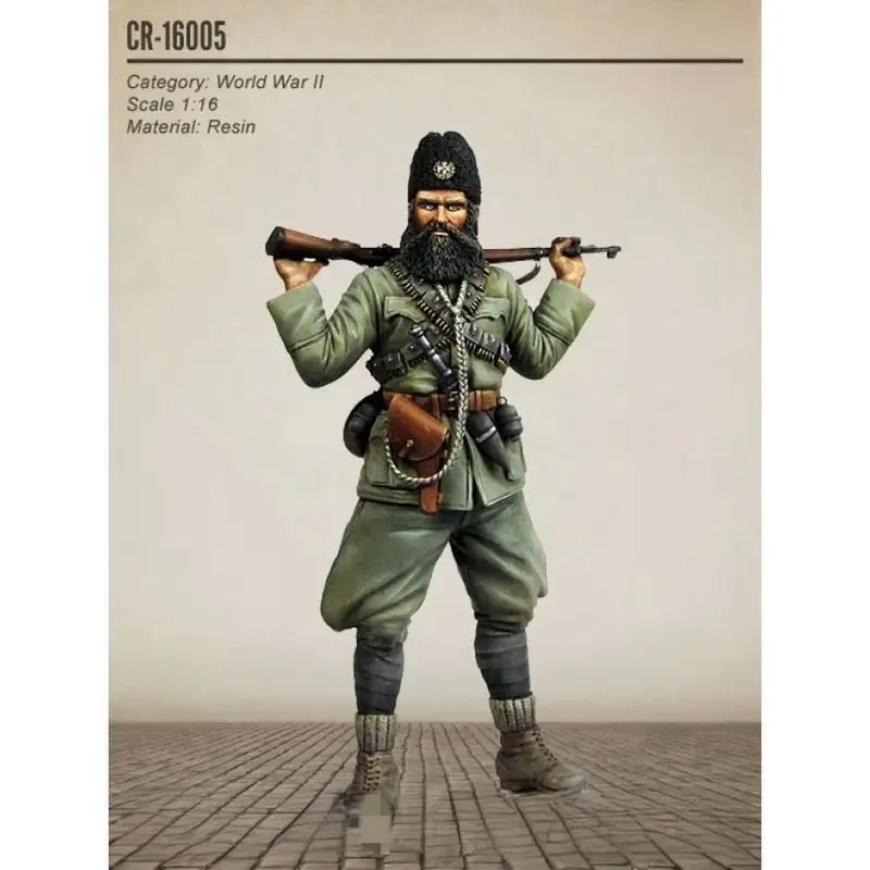 

1/16 Resin Soldier Character Full Body Model Yugoslavian Male White Model Handmade Gk Unsessed And Unpainted Kit