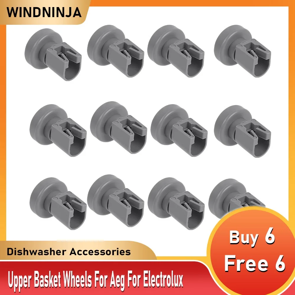 12 قطعة عجلة سلة علوية لغسالة الأطباق لـ Aeg/Electrolux/المفضل لـ Privileg لغسالة الأطباق Zanussi قطع غيار مجموعات العجلات العلوية