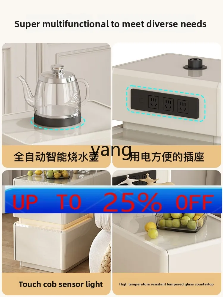

Lmm living room small side cabinet light luxury high-end side cabinet cream wind side table corner few