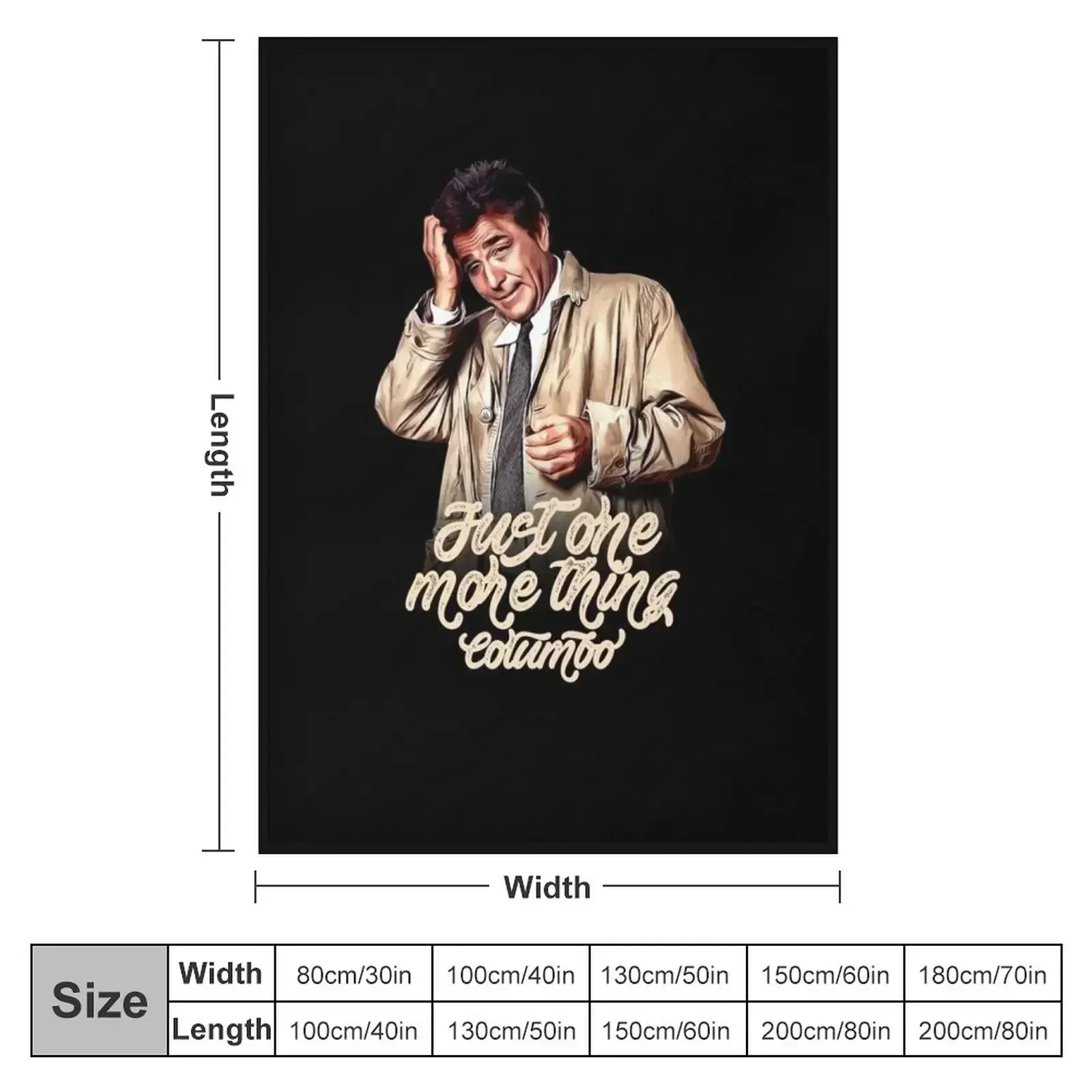 Columbo - Peter Falk Throw Blanket Weighted Custom Blankets