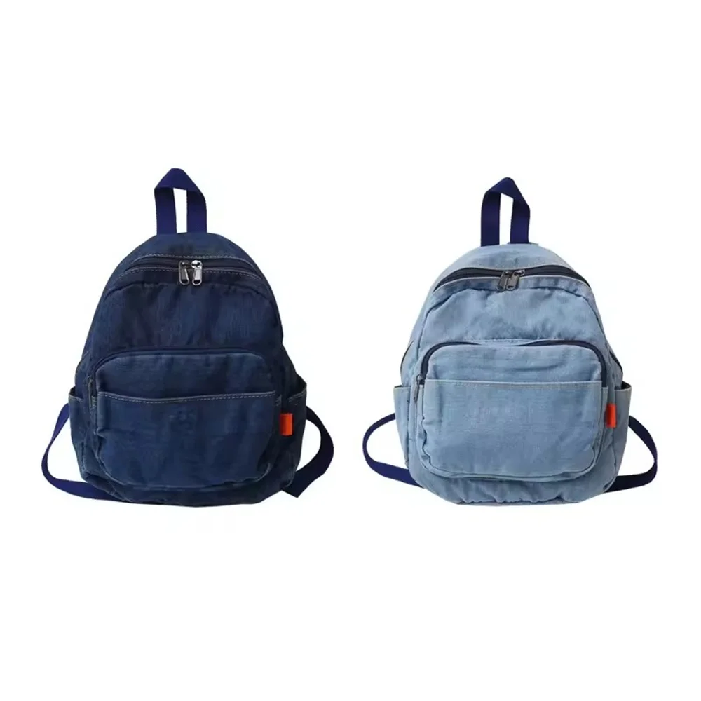 Customized Mini Women's Denim Backpack Personalized Embroidery Name New Fashion Versatile Backpack Unique Gift for Young Ladies