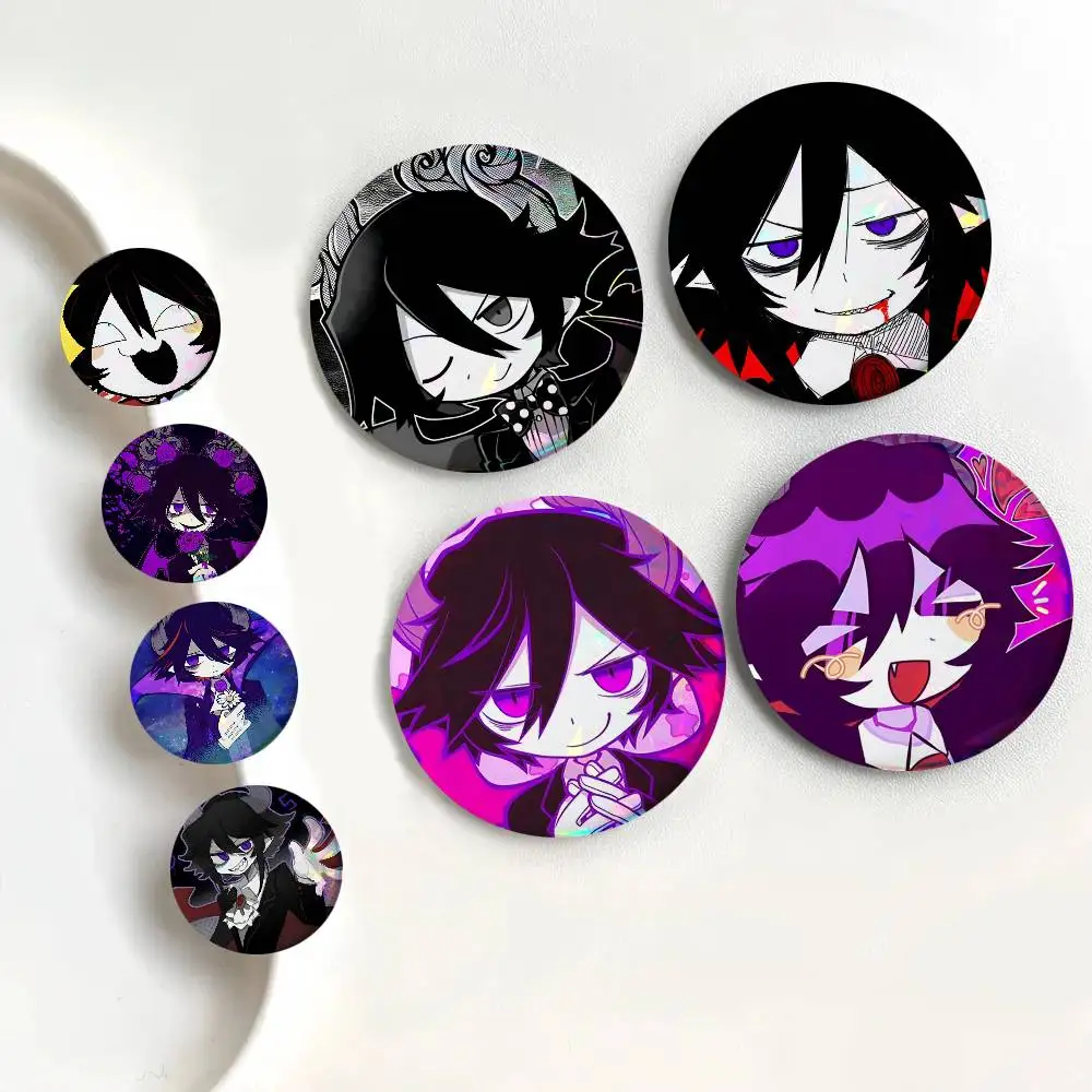 Anime Satanick Round Badge Lapel Pin Backpack Clothing Jewelry Accessories Gift Brooch