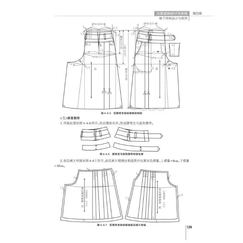 Women Clothing Structure Design and Paper Patterns Book