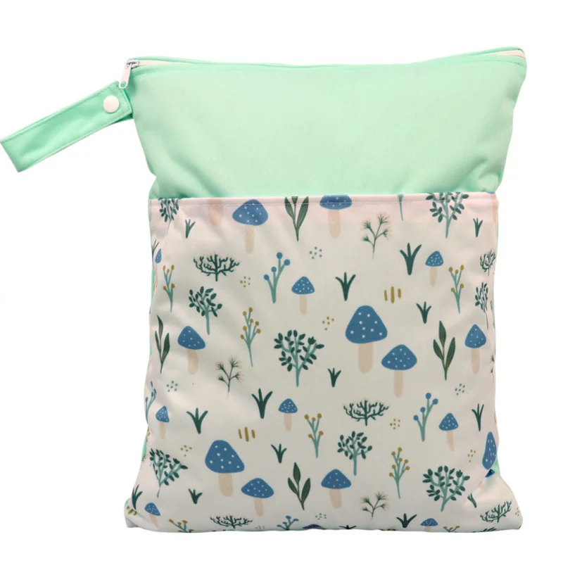 Picture 5: 1Pcs Wet Bag Diaper Bags Waterproof Diaper Bag Wet Dry Bag For Swimming&Gym Portable Mom Bag and Baby Diapers Nappies 30*40cm