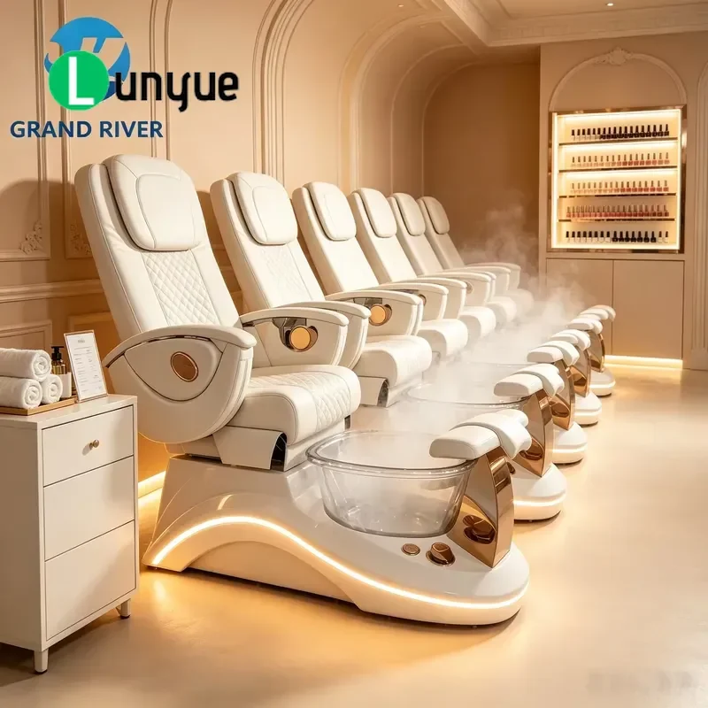Premium Electric Pedicure Spa Chair for Beauty Nail Art Manicure Massage Foot Care Furniture Comfortable Professional