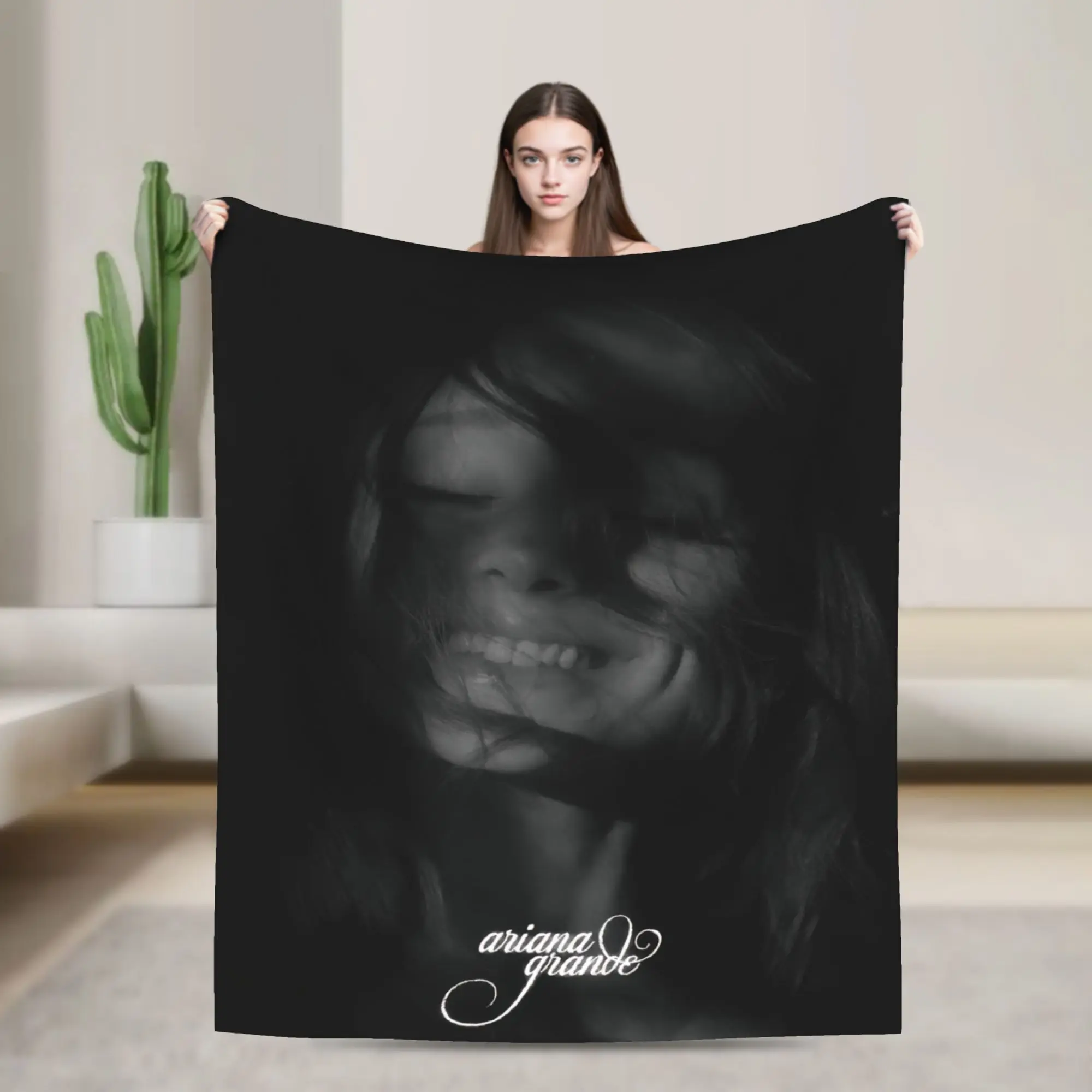 Arianas Grandes petal  Blanket  Airplane Travel Flannel Throw Blanket For Couch Bed Warm Soft Custom Quality Bedspread Gift
