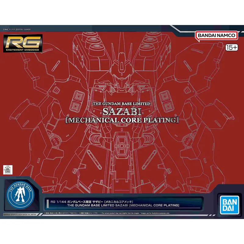 

1/144 Sazabi Gundam Base Limited Model Kit Color Mechanical Clear Electroplated Plastic Assembly Toy Brand In Stock Collectible