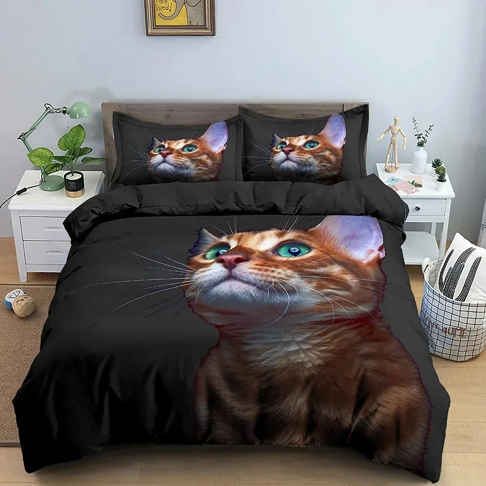 

Top For Cute Dog Bedding Set Hamster Cat Animals Duvet Cover Quilt Cover With Pillowcase Twin Queen Size Comforter Home Textile