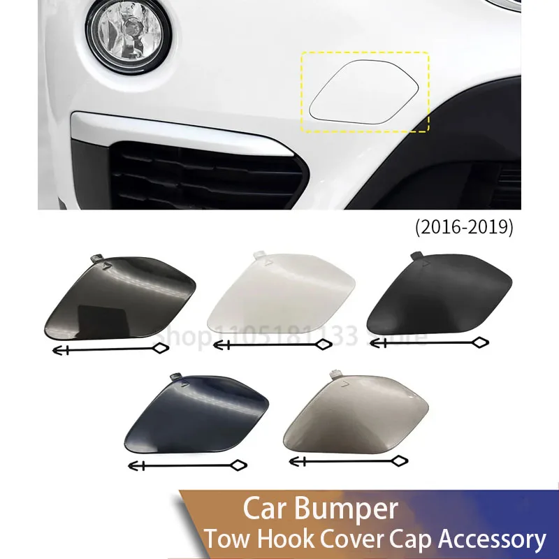 For BMW F48 F49 X1 Series 2014-2019 Front Bumper Tow Hook Cover 5113761220 Multi-Color Options Black White Silver Painted