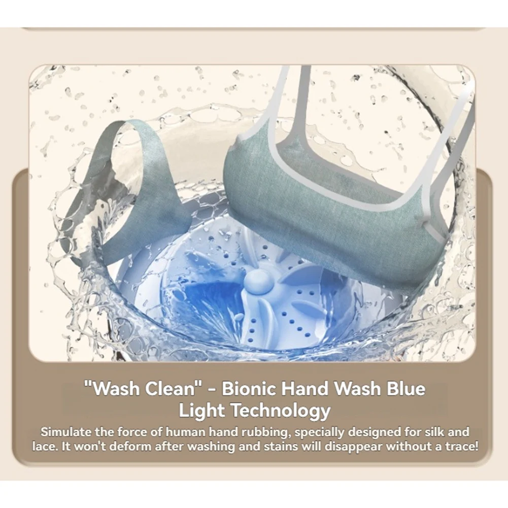 

【ЭКСКЛЮЗИВНО】Портативная мини-стиральная машина для бюстгальтеров/нижнего белья, стиральная машина для носков, для квартиры, кемпинга, путешествий A