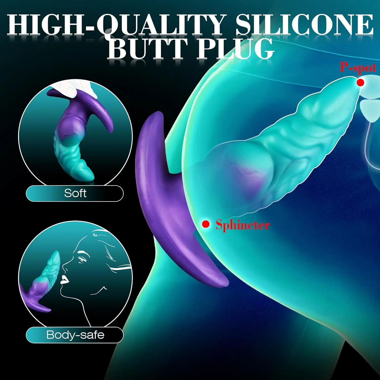 6.3 "مكونات شرجية سميكة كبيرة عقدة الوحش الخيال بعقب المكونات للتدريب وتمتد معقود مع قاعدة على شكل مرساة يمكن ارتداؤها