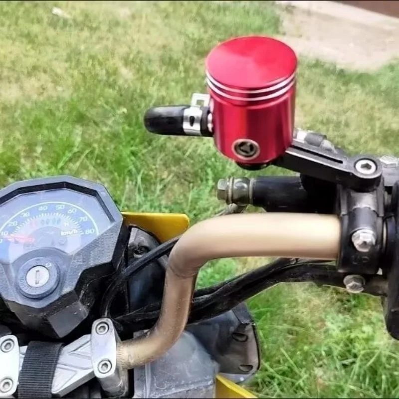 Motorcycle and ATV modification aluminum colored oil cup brake master cylinder direct push split oil cup