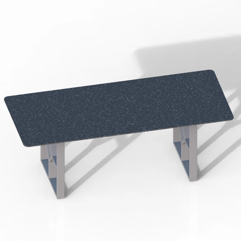 Metal Restaurant Outdoor Dining Table Marble Top Carbon Steel Tripod Eco-Friendly Dining Room Furniture for Gardens Hotels