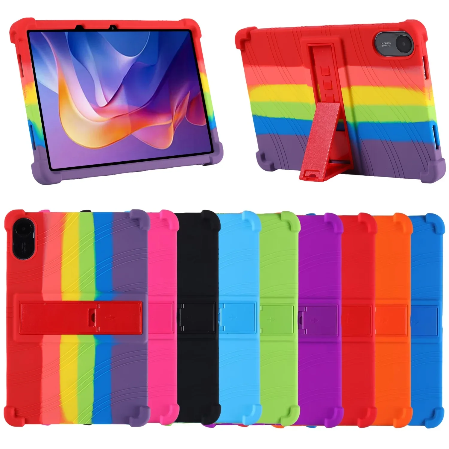 Kids Cover for Xiaomi Redmi Pad2 Tablet Case 11 Inch 2025 Soft Silicone Shockproof Stand Protective Shell for Red Mi Pad 2 Cases