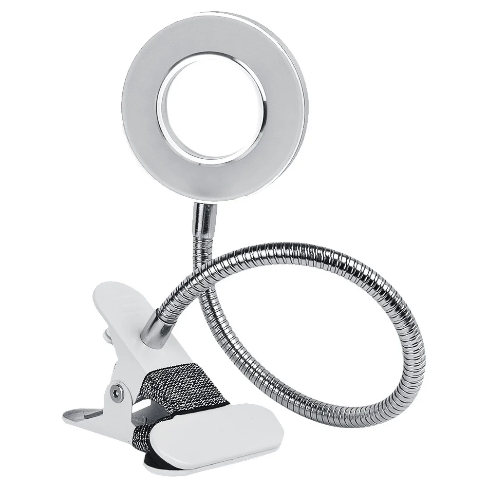 1 قطعة LED مصباح قابل للطي كليب نوع حماية العين ضوء مانيكير سطح المكتب آلة الوشم الإضاءة LED مصباح قابل للطي