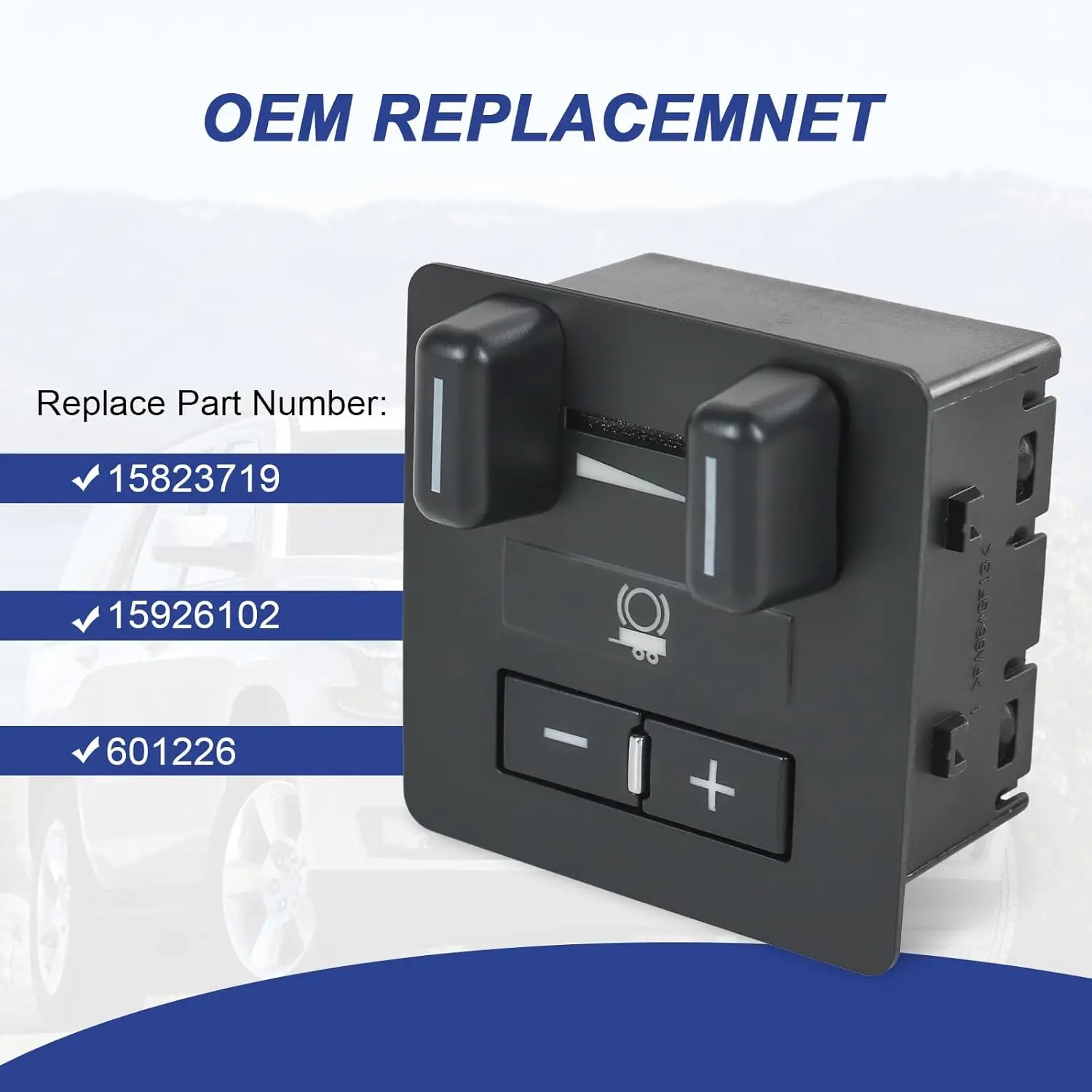 Trailer Brake Control Switch For 2007-2014 Chevy Tahoe Avalanche Suburban Silverado 1500 2500 3500HD OE 15926102 15823719 601226