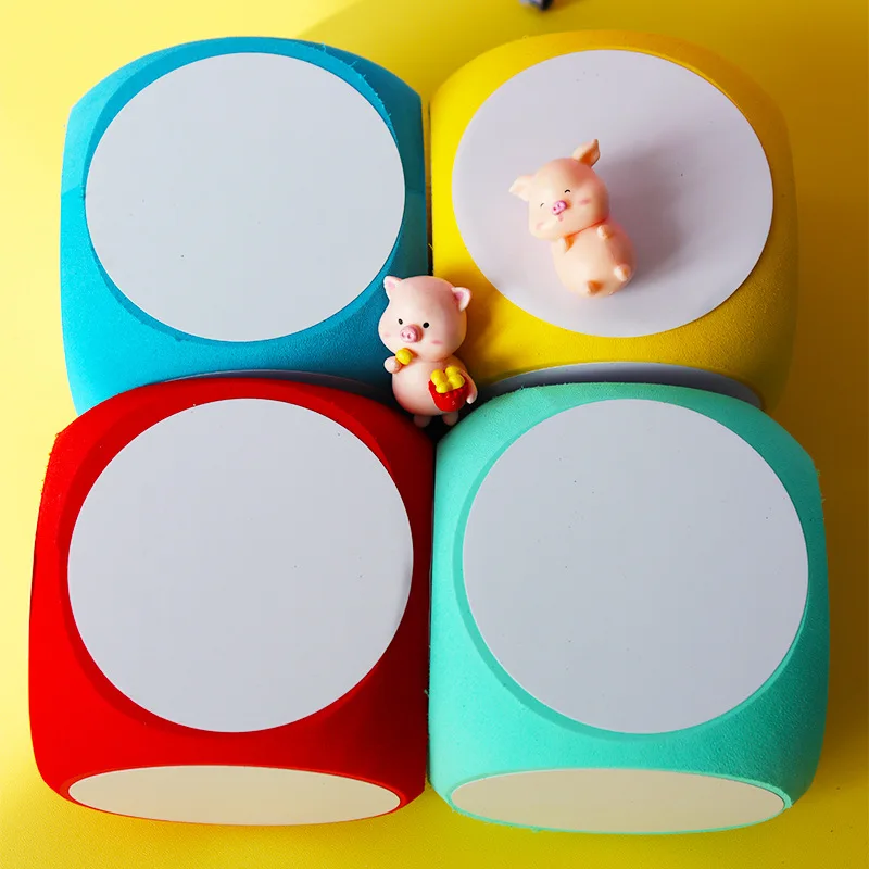 Multipurpose Dry Erase Dice, White Boards, Cube, Language Block, Escrever sobre Wipe Off, Dry Erase, 4x4Inch