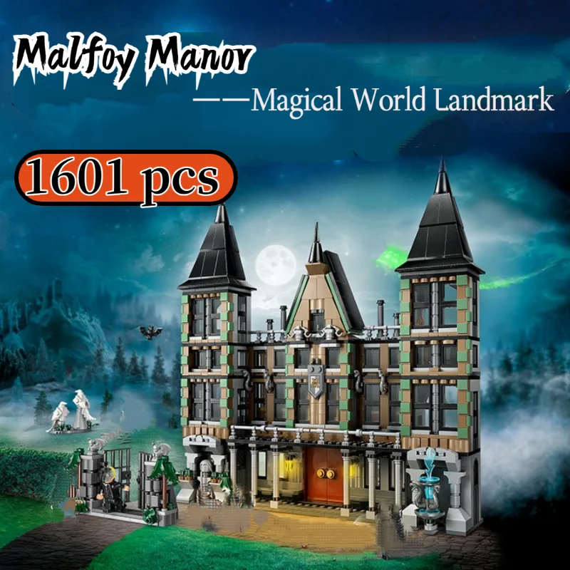 

miniso 2025 New 76453 Malfoy Manor Model Building Blocks Kit Architecture Street View Bricks Toys Kid Adults Birthday Gift