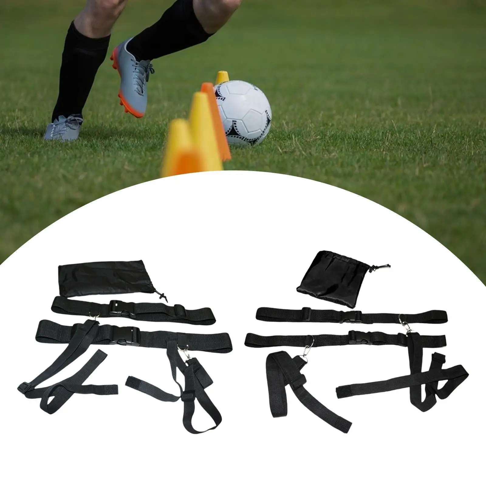 

Soccer Agility Belt Evasion Resistance Training Belt Adjustable for Baseball