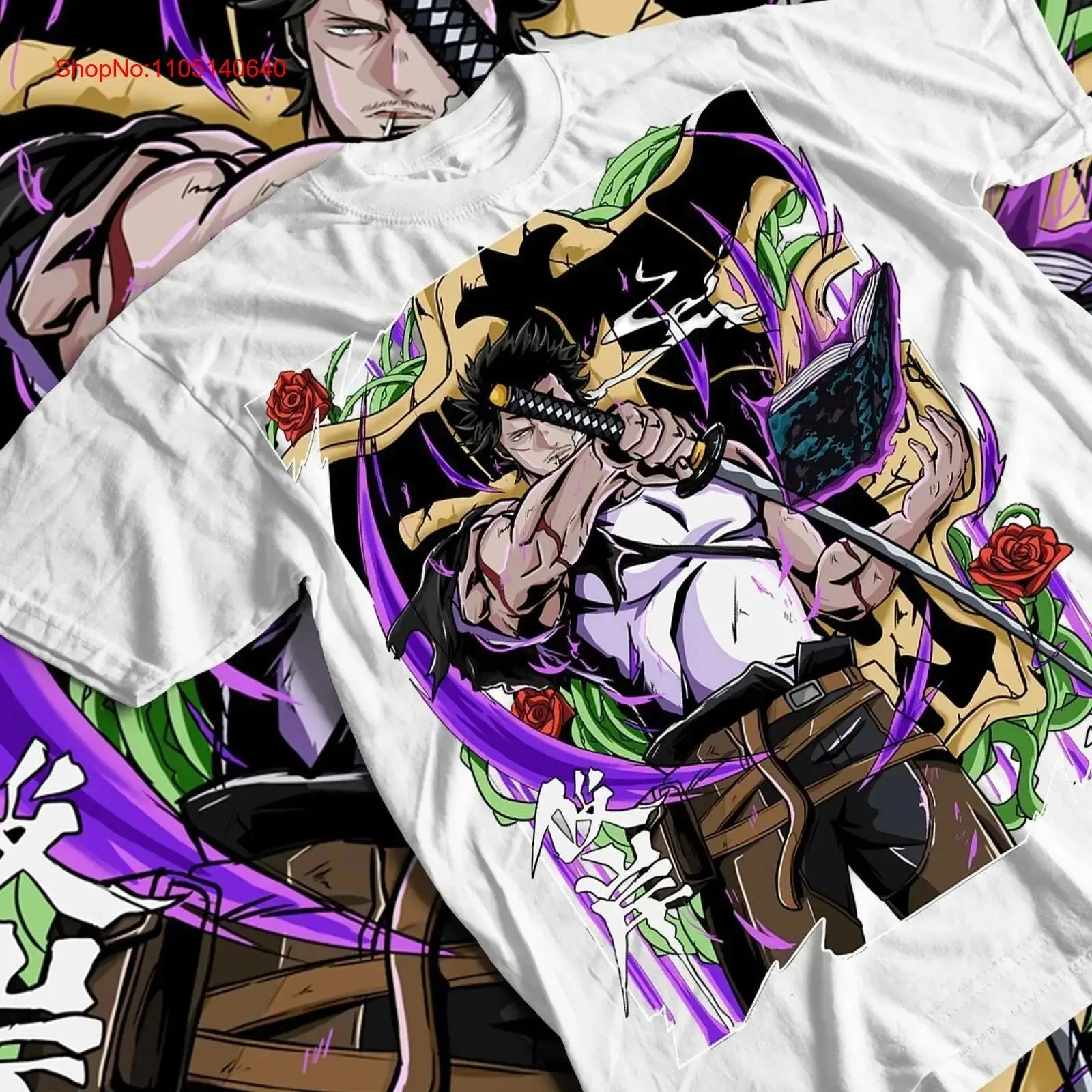 Black Clover Graphic Tshirt Asta Yami Sukehiro Yuno Print Tee Hot Anime Harajuku T-Shirt Luck Voltia T-shirt Cotton Oversized T