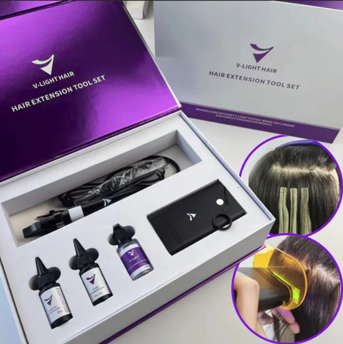 

2024 Hot v Light Hair Extension Tools Hair Extension Machine for New v Light Human Hair Extensions