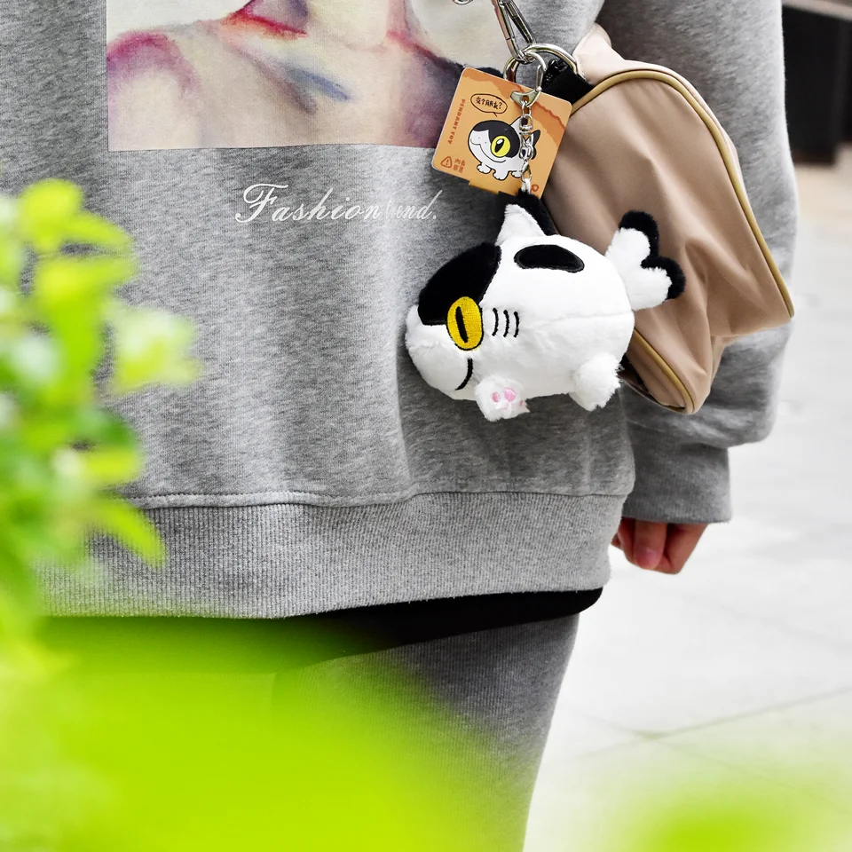 Sharkitty Plush Keychain Cute Penguin Cartoon Key Ring Plush Doll Pendant  Kawaii  Luggage Pendant