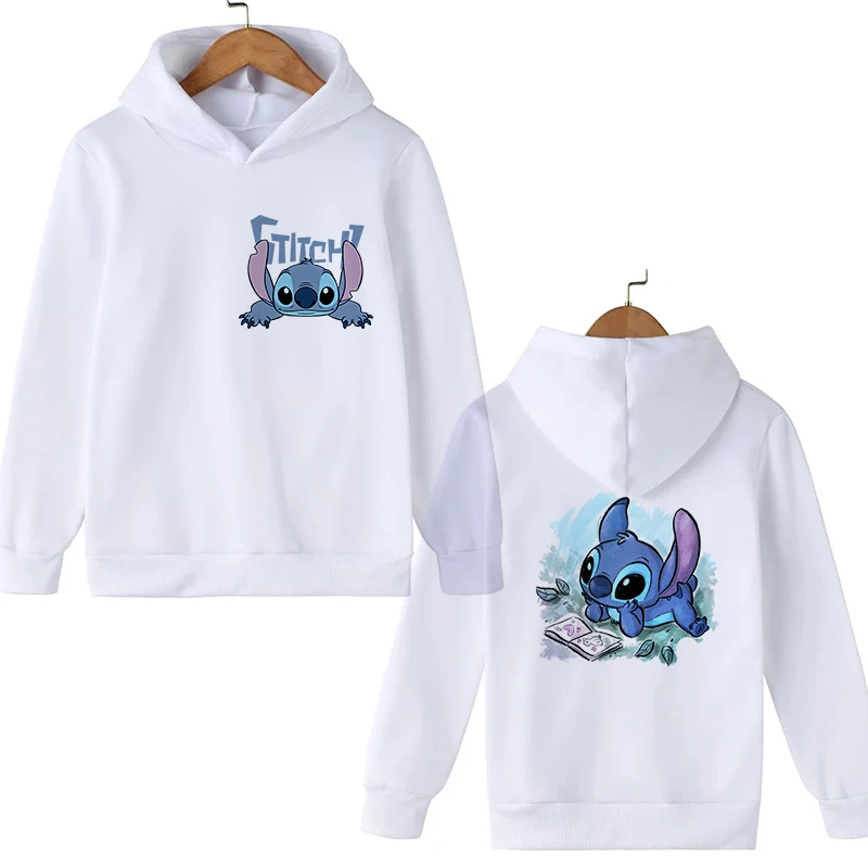 New in Sweatshirts Stitch Hoodie Children Cartoon Clothes Kid Girl Boy Lilo and Stitch Sweatshirt Manga Hoody Baby Casual Top