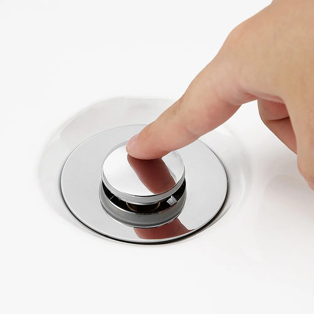 Drainage Plug Pop Up Rebound Core Basin Drainage Hair Capture Filter Shower Sink Filter Bathroom Leak Prevention Device Home