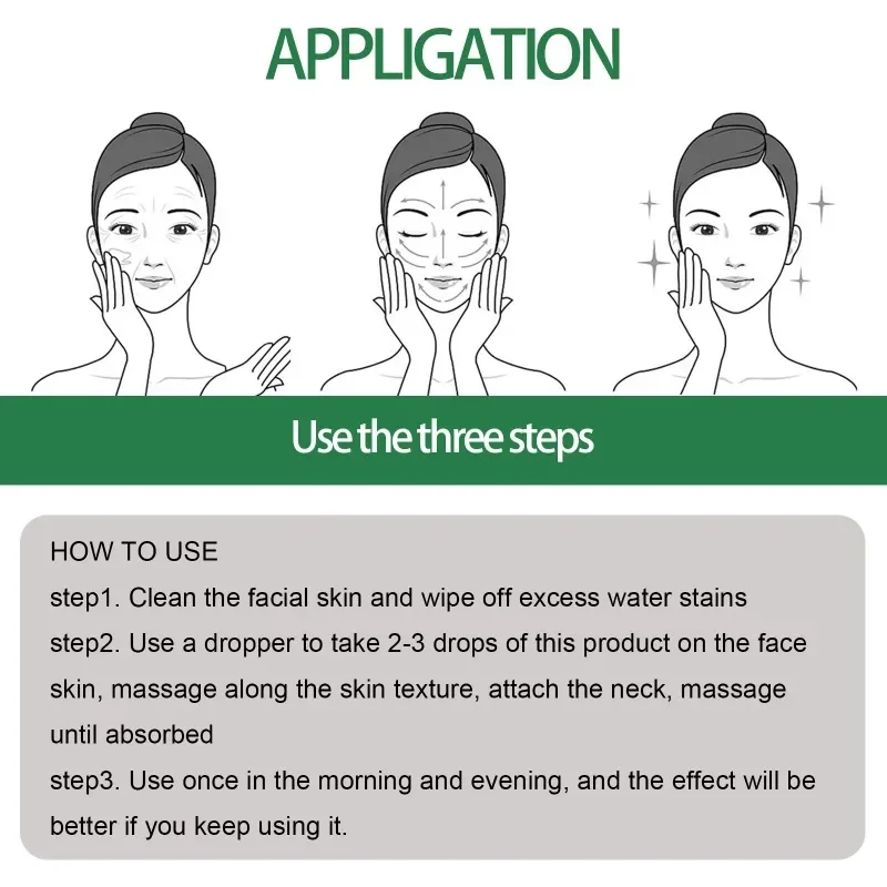 Esensi Anti Penuaan memudarkan garis halus menghilangkan keriput bintik hitam Melanin meningkatkan mengencangkan kulit kusam mencerahkan pemutih wajah serum