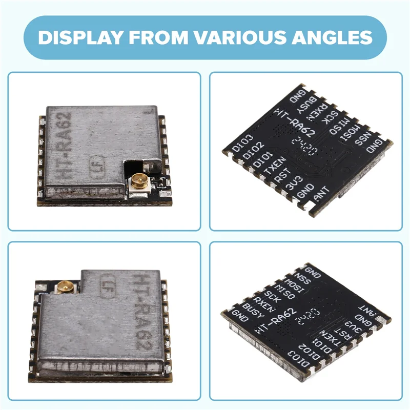 【EXCLUSIF!】 5X HT-RA62 Module série Lora SX1262 développement secondaire prend en charge le protocole Lorawan 433-510Mhz