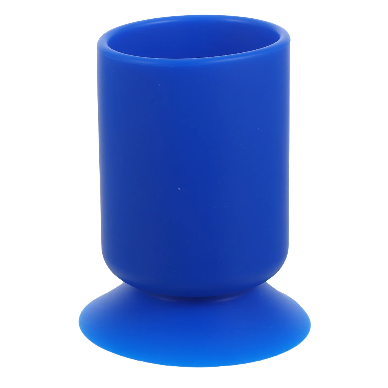 

Silicone Brush Storage Box Blue Suction Cup Makeup Brush Holder for Desk Bathroom Vanity Organizer Pen Pencil Marker Stationery