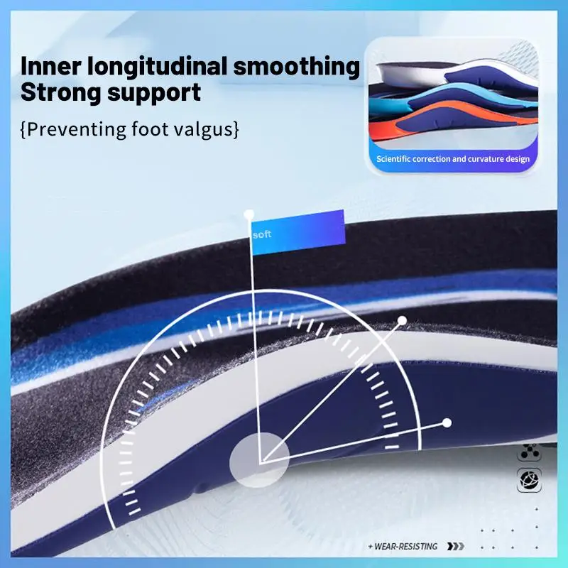 1 par de plantillas para correr transpirables que absorben los golpes: mejoran el rendimiento con elasticidad y comodidad superior