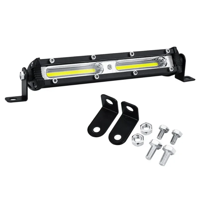 Ultra Thin Single Row 7-inch COB 18W Car Work Light Suitable for Off-road Vehicles SUVs Trucks