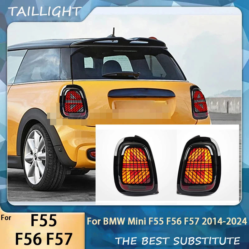 LED Taillight For BMW Mini Cooper F55 F56 F57 2014-2024 Car Styling LED Rear Tail Lamp Union Jack Style Rear Tail Lamp