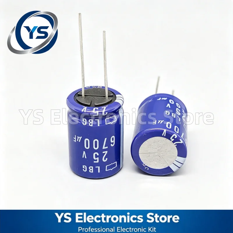 NCC LBG 25V6700uF 18x25mm ELBG250ELL672AM25S 6700UF25V 25V 6700UF Electrolytic Capacitor NEW