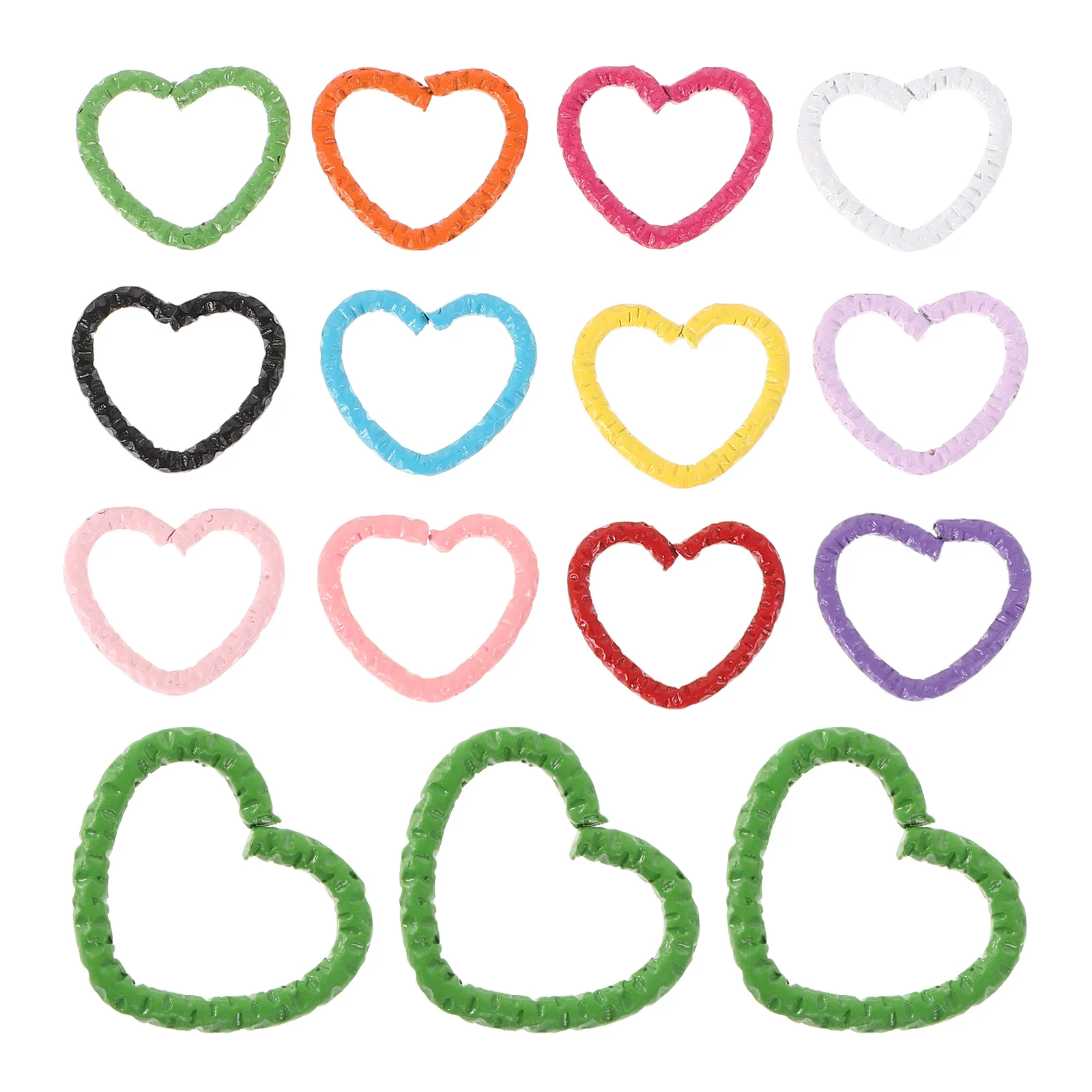 

50 Pcs Accessories Rings Girls Children Women Metal Findings Clips Traceless Hair Ring Fashionable Bun Makers Colorful Hair