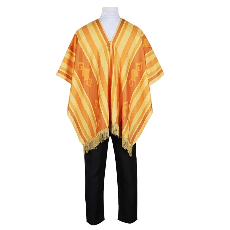 

Halloween Masquerade Men Boy Movie Encanto Madrigal Family Camilo Shirt Cape Pants Full Set Suit Costume fg8'.