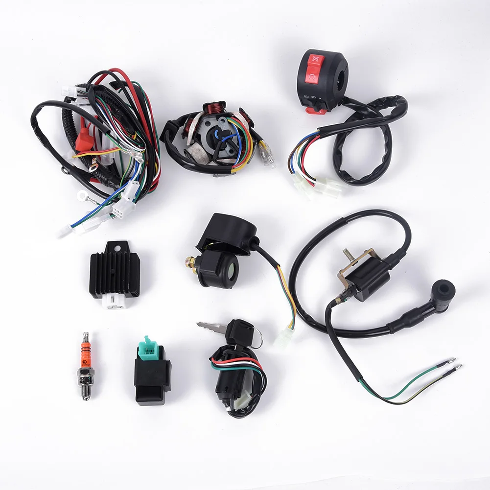 /Wiring /Harness /Ignition Set For 50CC-125CC For Mini For ATV For CDI Stator 6 Coil Pole Electrical Components Automobiles Acce