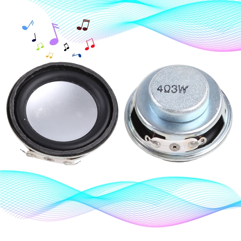 2pcs Mini 4ohm 3W Speaker Stereo Woofer Loudspeaker for Notebook DIY Repair