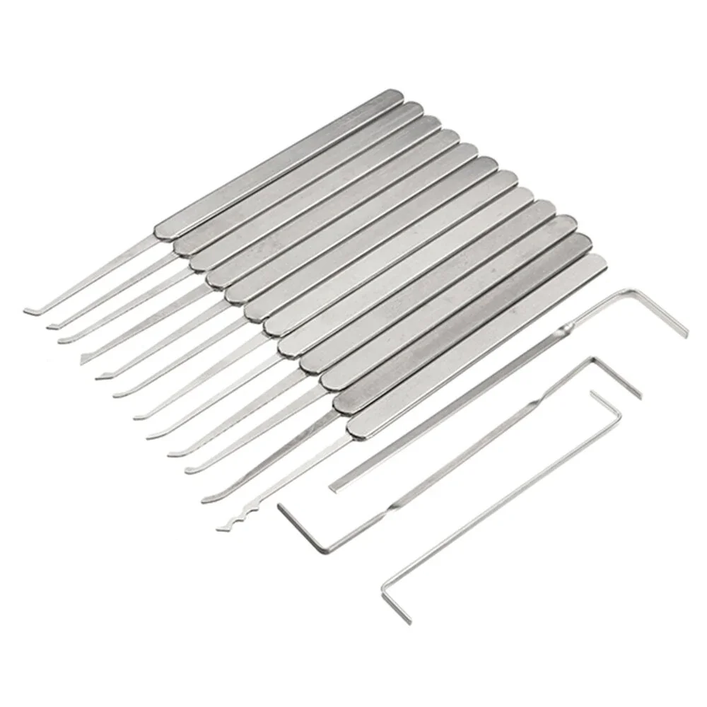 12pçs conjunto de ferramentas de seleção de fechadura, abridor de fechadura, ferramentas de serralheiro, várias combinações de fechaduras transparentes, kit de ferramentas de serralheiro
