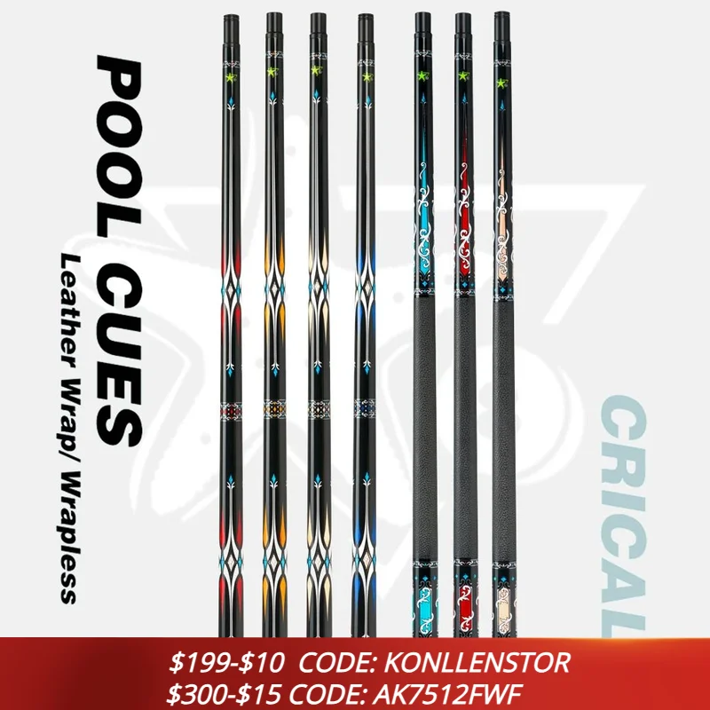 

CRICAL Pool Cue 3/8*8 Radial Pin Joint Single Butt Uniloc/Bullet Not The Whole Cue suit for blliards cue