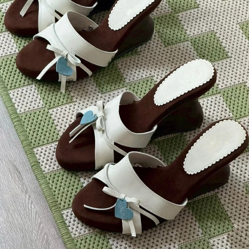 صنادل نسائية بكعب ويدج مفتوحة  - مراجعة Women Shoes Us To Eu وسعره
