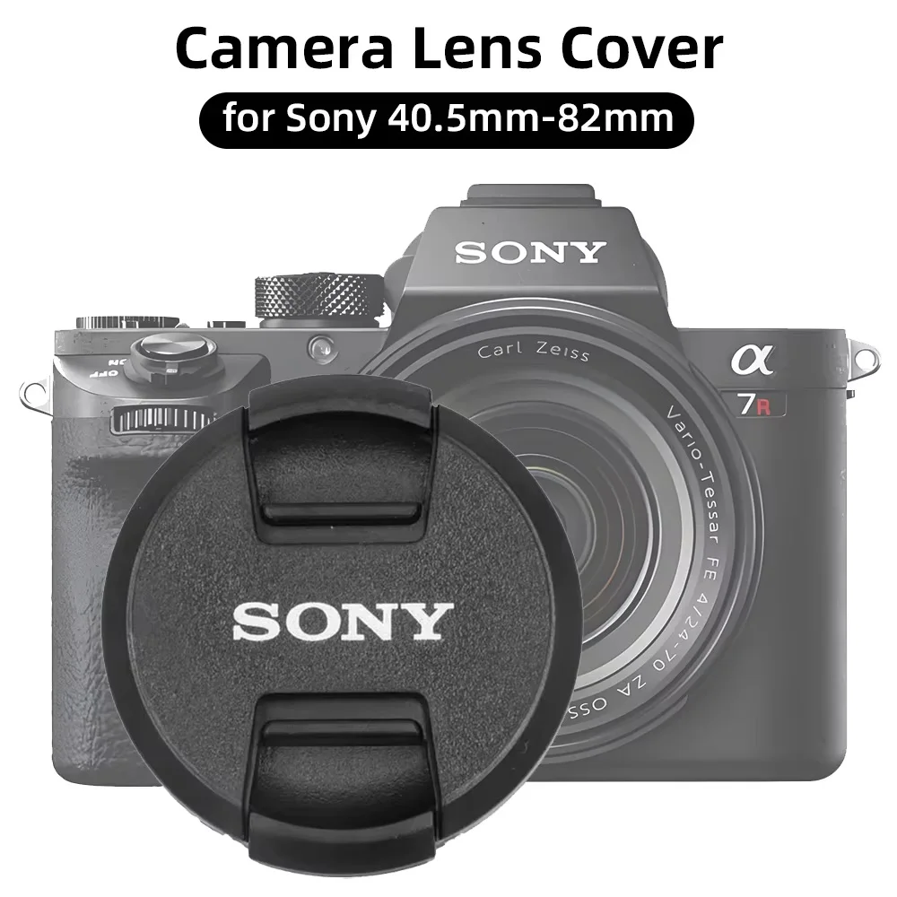 Sony Lens Cover 40.5mm 49mm 52mm 55mm 58mm 62mm 67mm 72mm 77mm 82mm Camera Lens Snap-on Cap Cover Protection Accessories