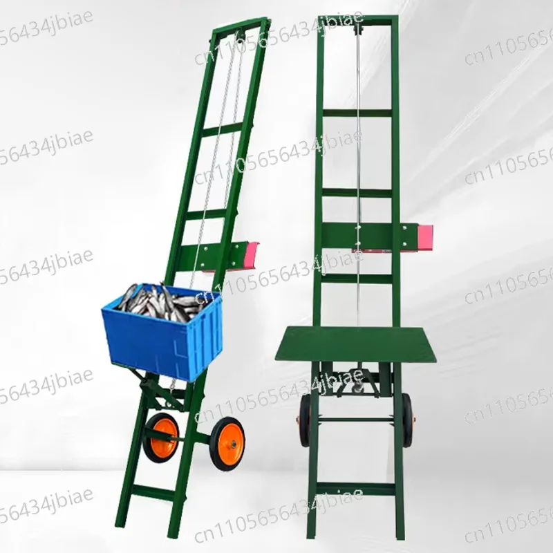 Automatic Fish Pond Loader, 2.5M/4M Electric Crane, Train Loader, Freight Equipment, Farm Cargo Transport 400KG Load(Customized)