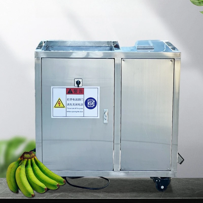 Self-propelled green banana peeling machine, mixed peeling machine, fruit peeling machine