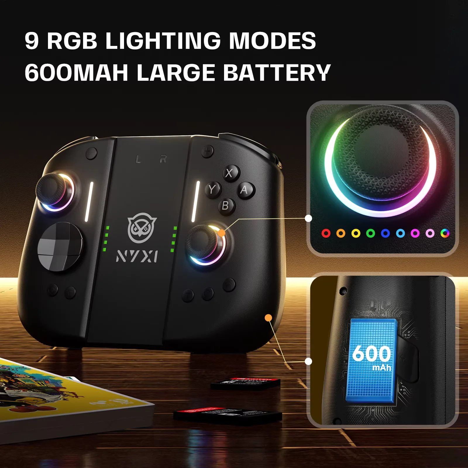 

Беспроводной геймпад NYXI Hyperion 3 для Switch 2 (NS2) с Bluetooth-контроллером, функцией пробуждения в одно касание и возможностью разделения Joy-Con