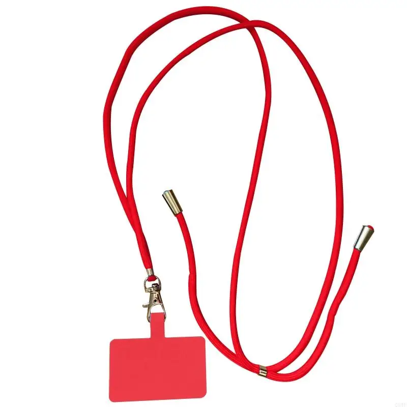 Q5WF Universal Phone Lanyard Anti-lost Phone Charm Colorful Neck Cord Adjustable Strap Fixed Cellphone for Shell