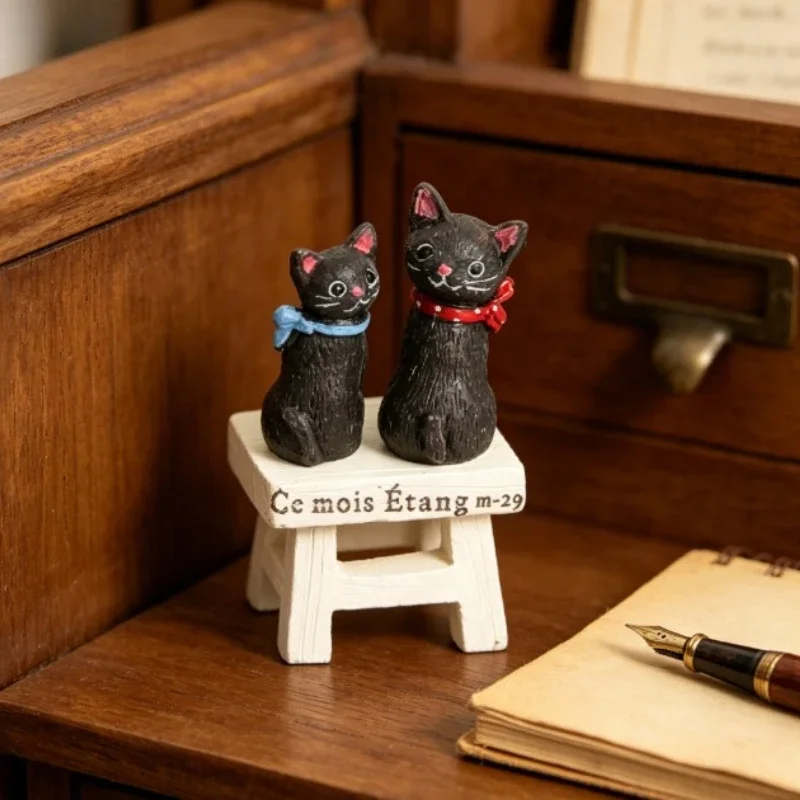 Cute Mini Animal Embellish Resin Courtyard Gardening Cartoon Small Size Ornament Home Furnishing Balcony Horticulture Decoration
