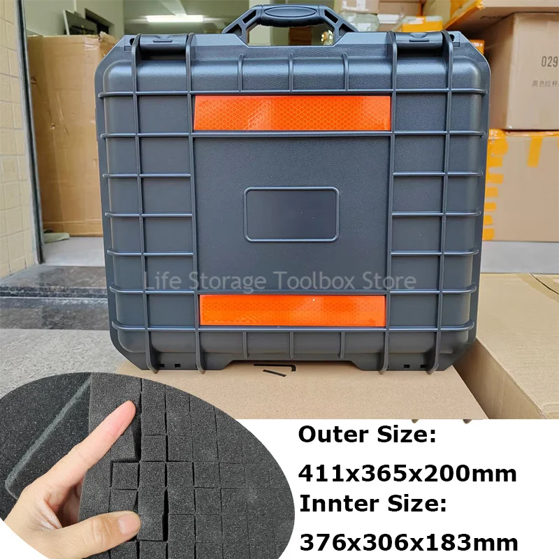 Tool Box ABS Safety Equipment Instrument Hard Case Waterproof Tool box organizer Plastic Tool Box Impact Resistant Storage Case