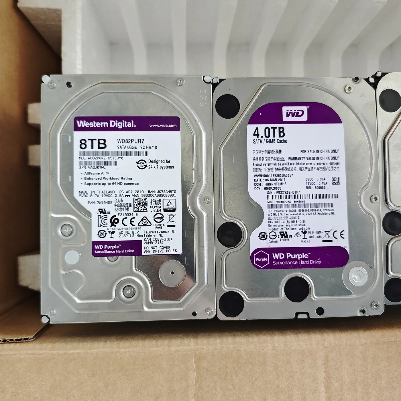 Cheap 3.5 inch purple SATA in stock 1tb 2tb 3tb 4tb 6tb hard disk refurbished hdd digital western 8tb for desktop